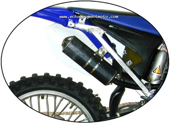 ECHAPPEMENT MOTO CROSS NINJA SILENCIEUX COMPLET YAMAHA YZ 125 02-06 CARBONE